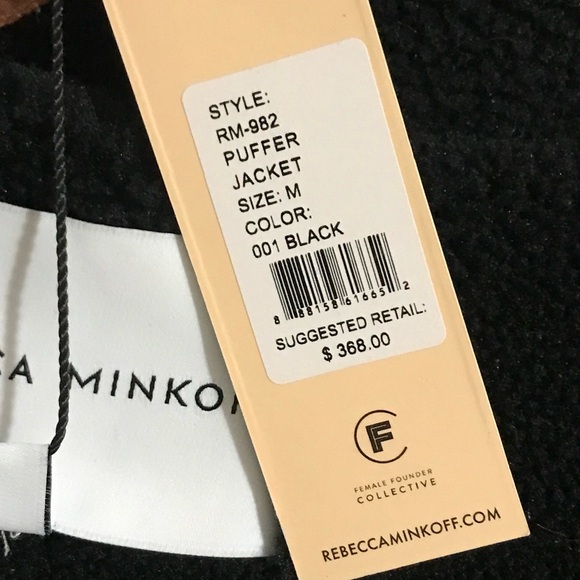 BNWT Rebecca Minkoff Black Puffer Jacket - Picture 11 of 11
